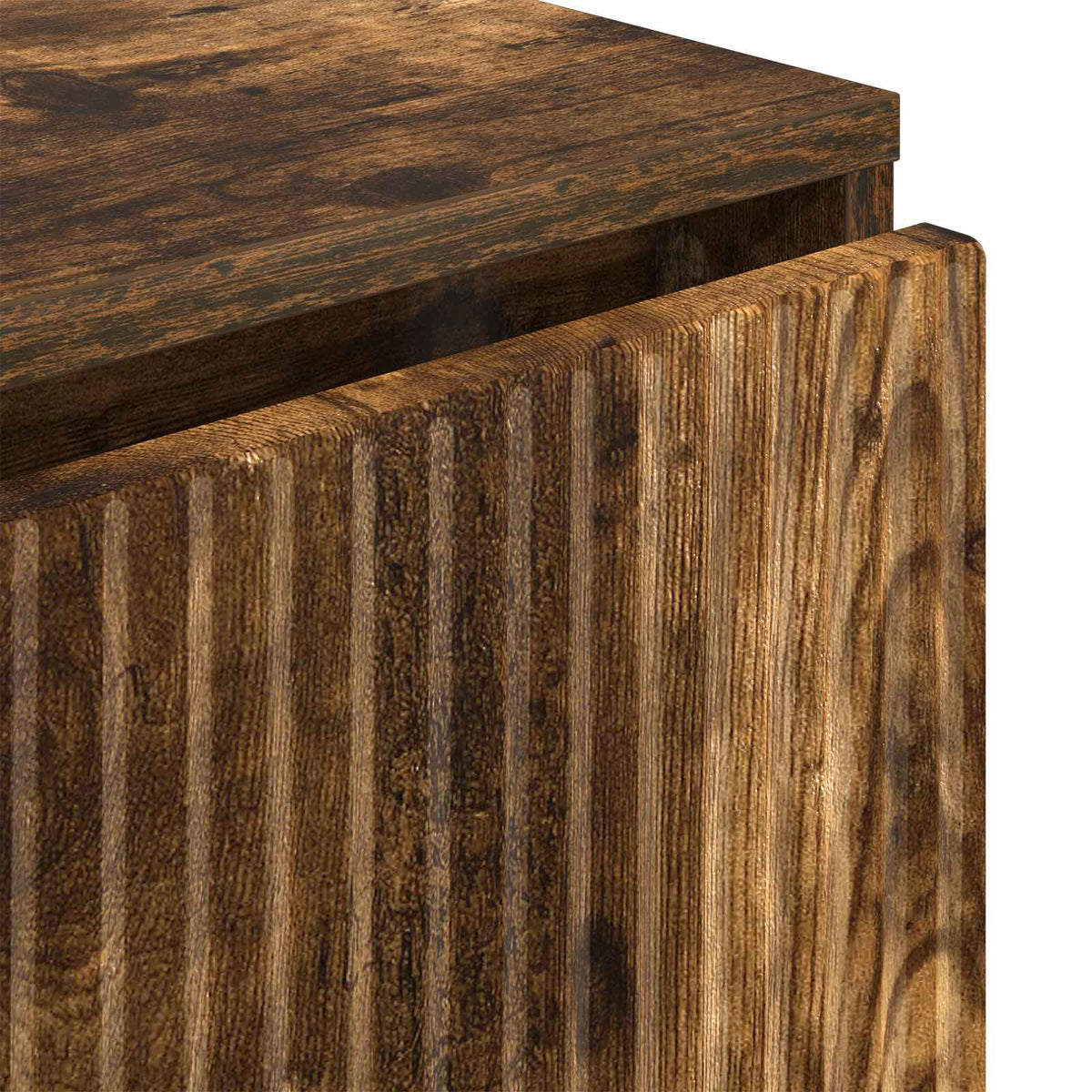 Sideboard Røget eg 79,5 x 33 x 82 cm Konstrueret træ