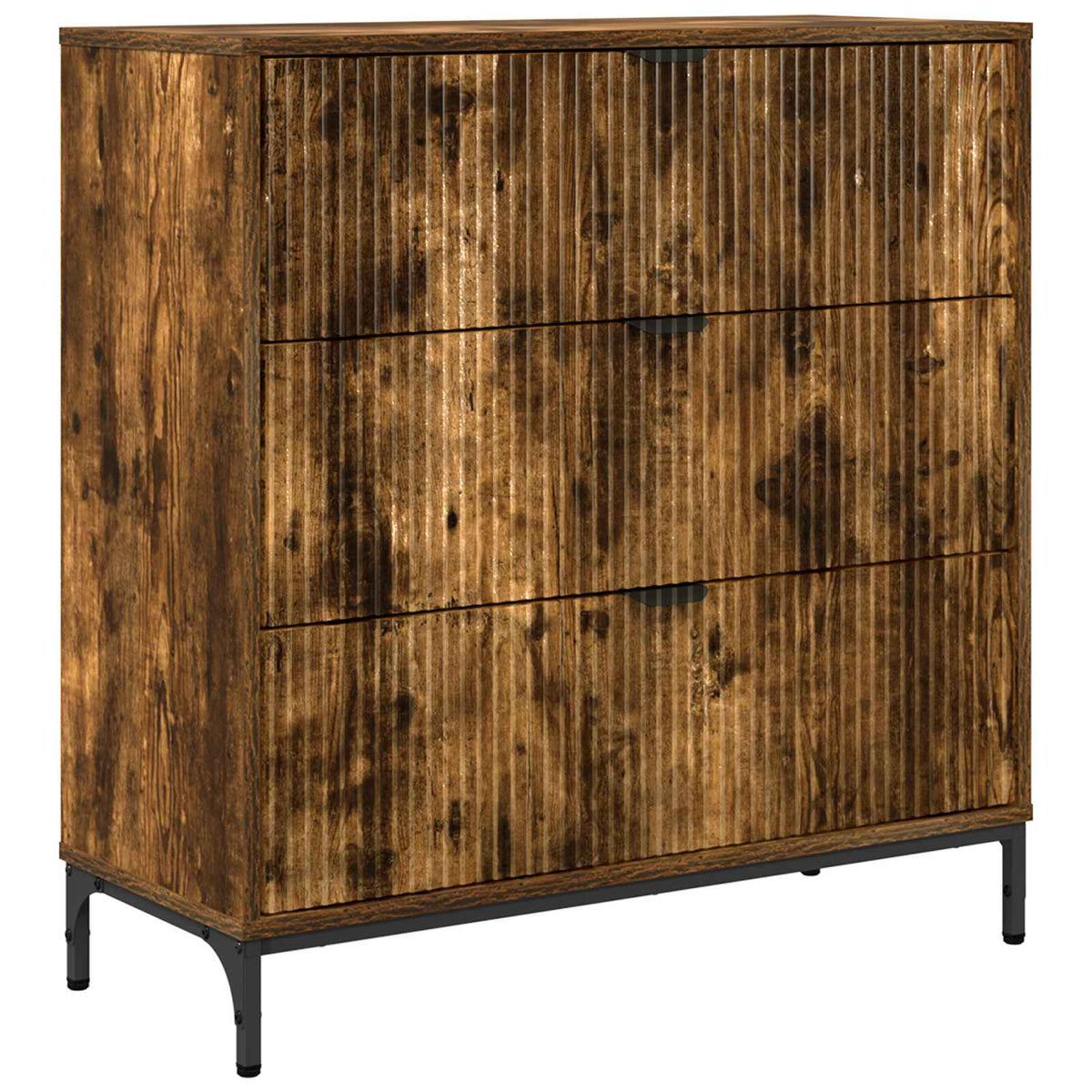 Sideboard Røget eg 79,5 x 33 x 82 cm Konstrueret træ