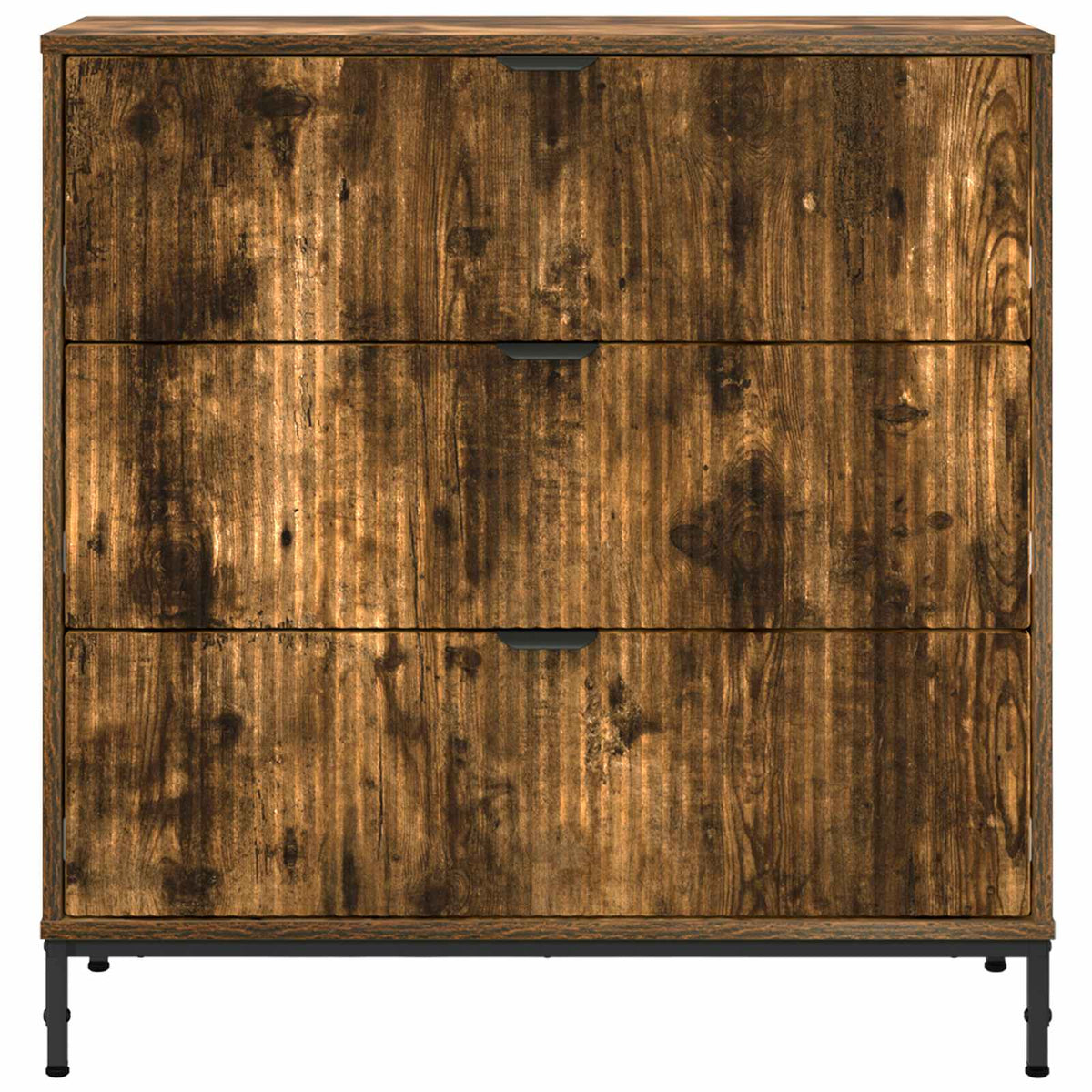 Sideboard Røget eg 79,5 x 33 x 82 cm Konstrueret træ