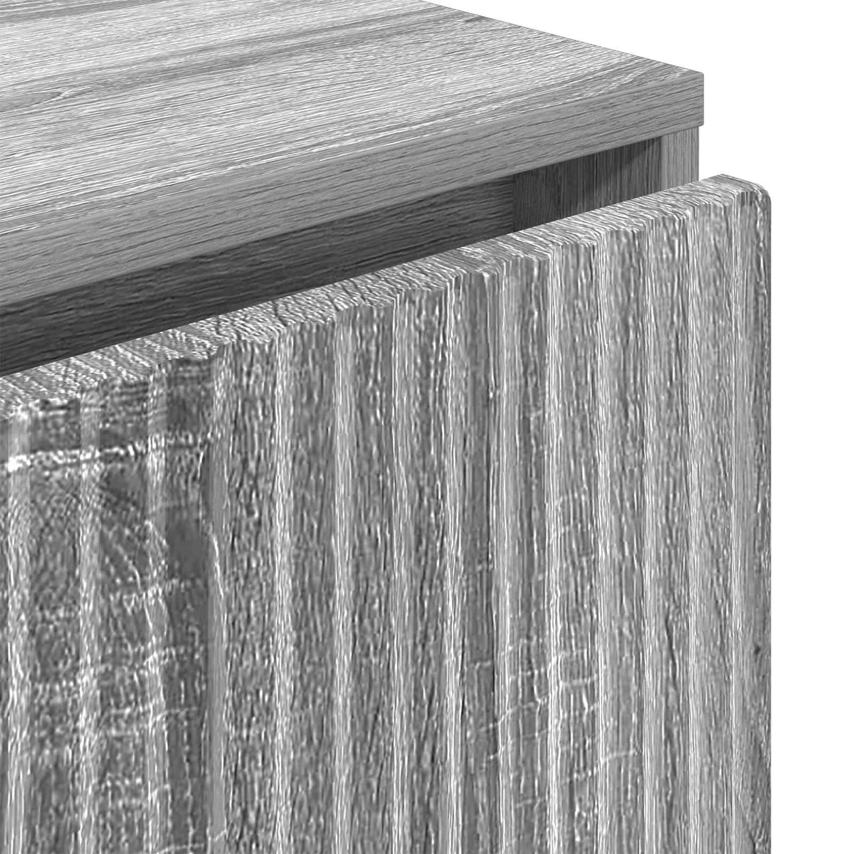 Sideboard Grå Sonoma 79,5 x 33 x 82 cm Konstrueret træ