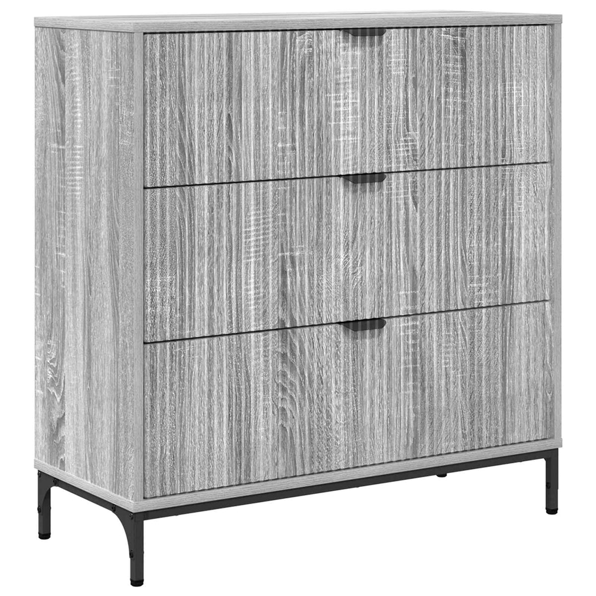 Sideboard Grå Sonoma 79,5 x 33 x 82 cm Konstrueret træ