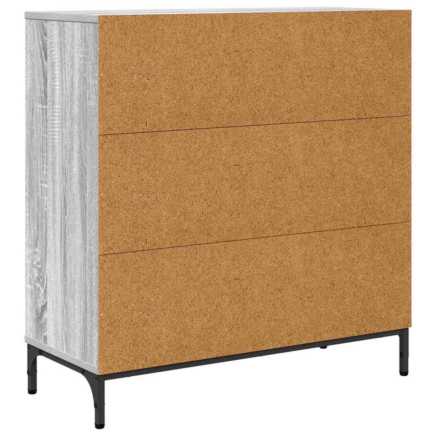 Sideboard Grå Sonoma 79,5 x 33 x 82 cm Konstrueret træ