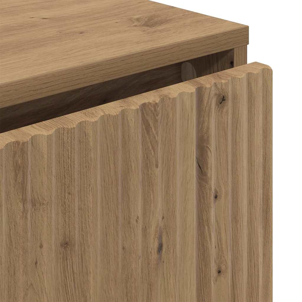 Sideboard Artisan Egetræ 79,5 x 33 x 82 cm Konstrueret træ
