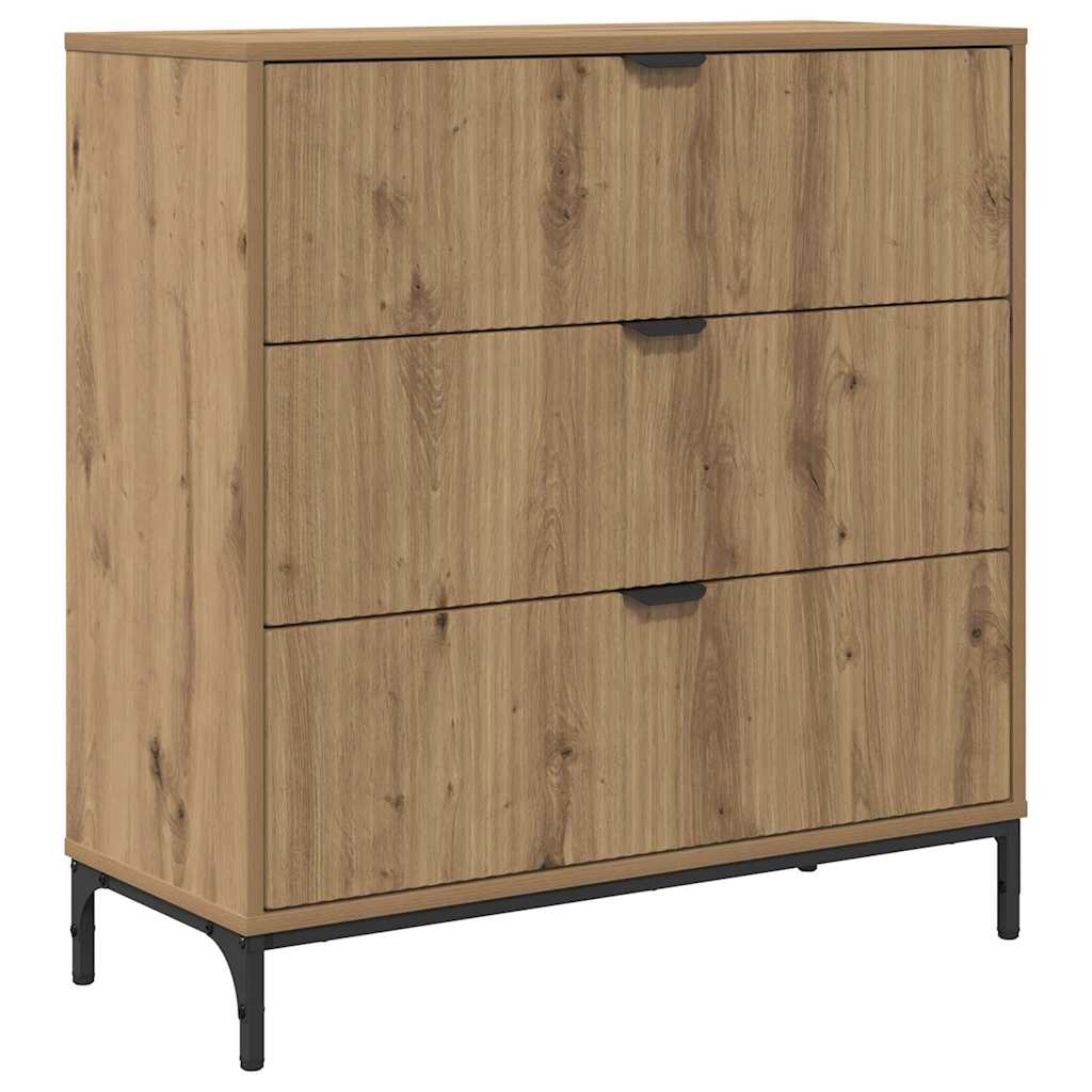 Sideboard Artisan Egetræ 79,5 x 33 x 82 cm Konstrueret træ