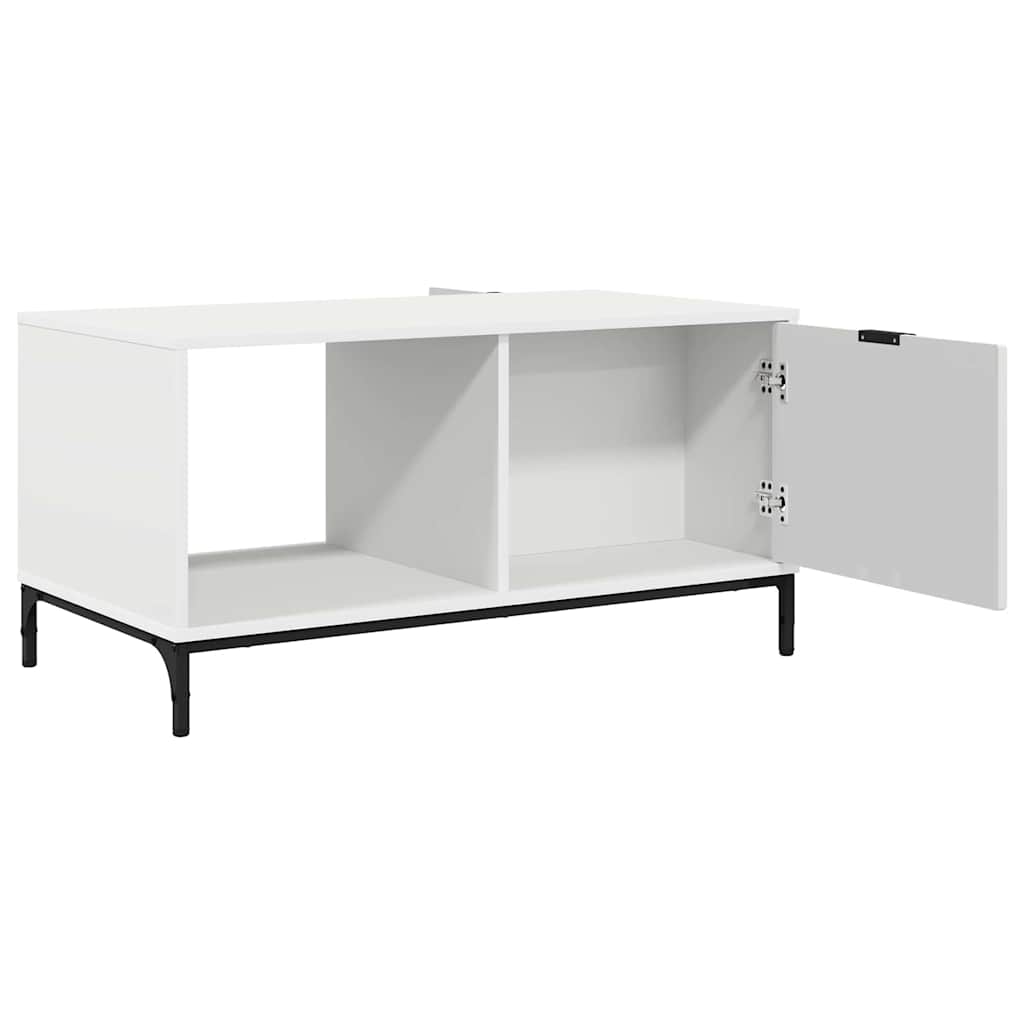 Sofabord Hvid 90 x 49 x 46 cm Konstrueret træ