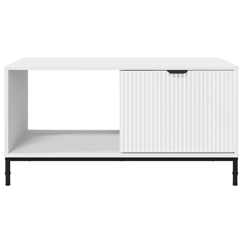 Sofabord Hvid 90 x 49 x 46 cm Konstrueret træ