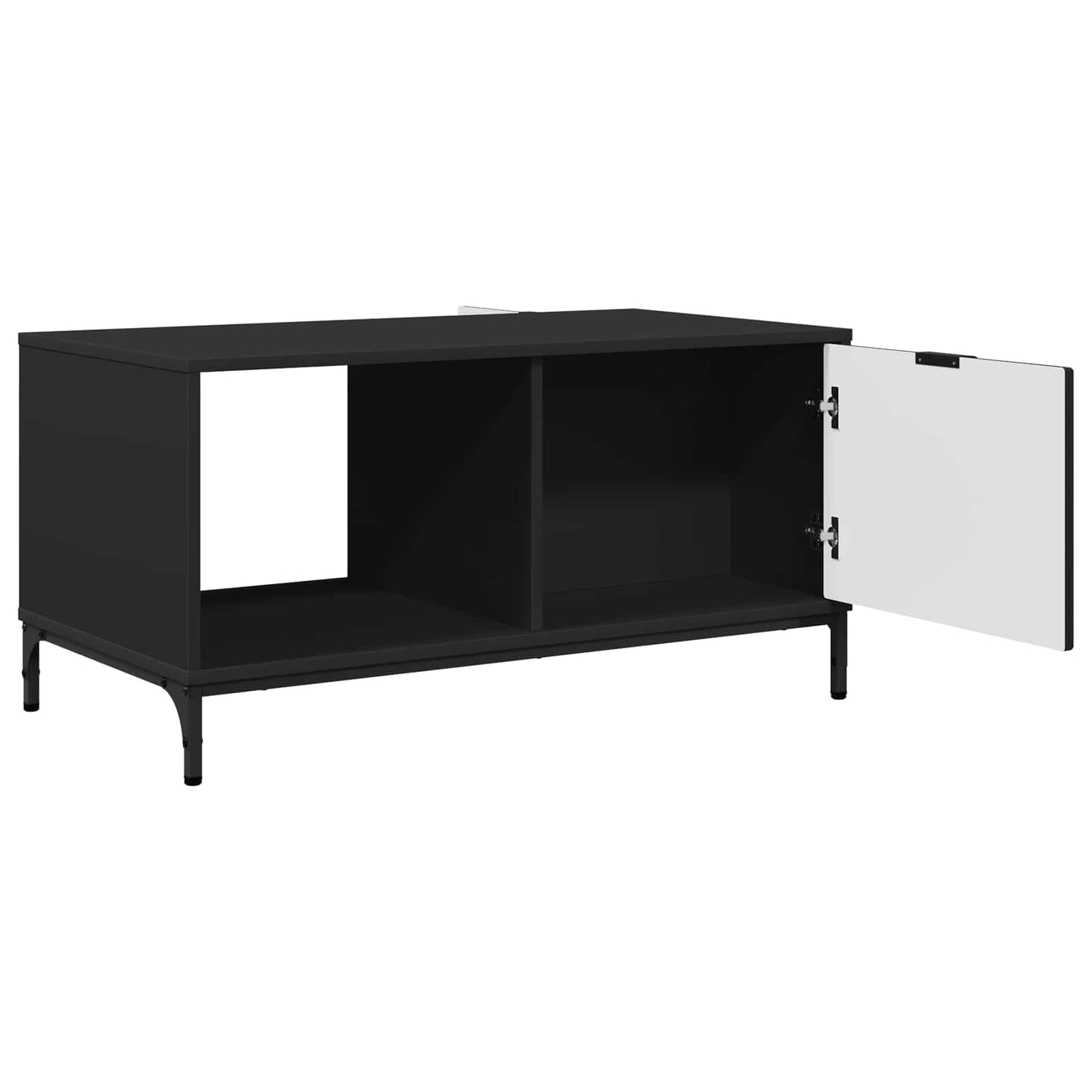 Sofabord Sort eg 90 x 49 x 46 cm Konstrueret træ