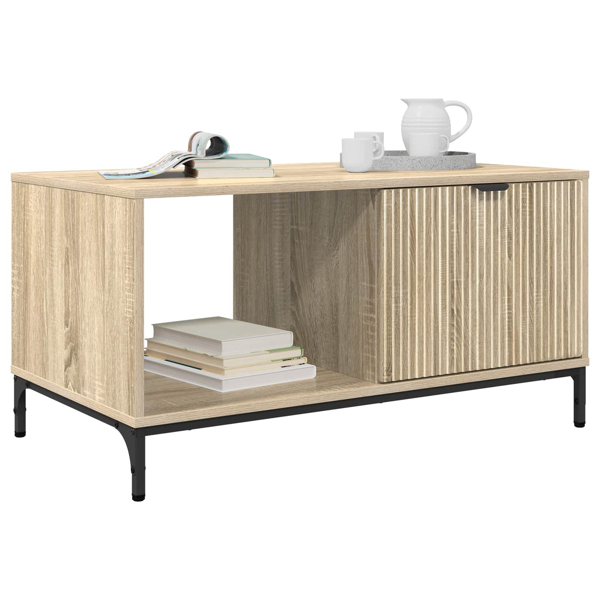 Sofabord Sonoma eg 90 x 49 x 46 cm Konstrueret træ