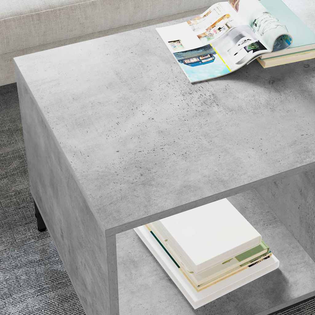 Sofabord Beton Grå 90 x 49 x 46 cm Konstrueret træ