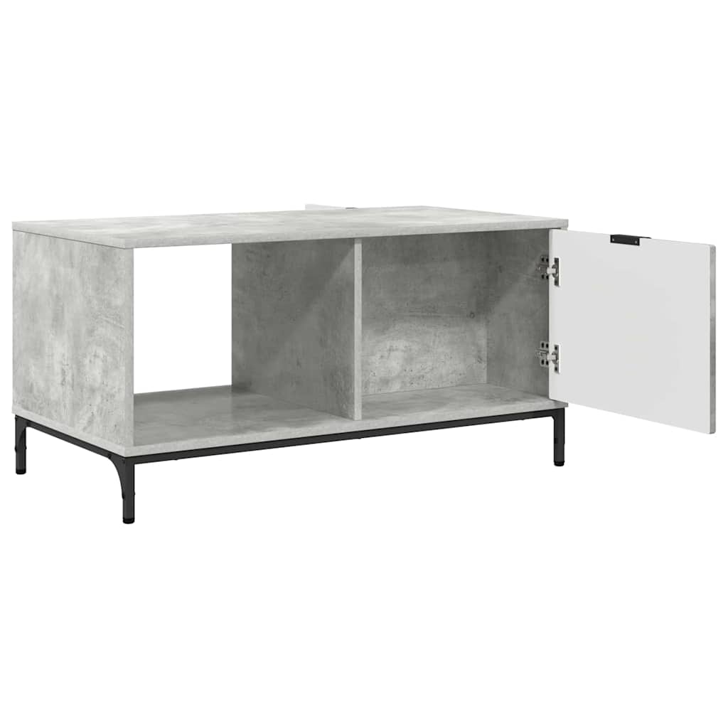 Sofabord Beton Grå 90 x 49 x 46 cm Konstrueret træ