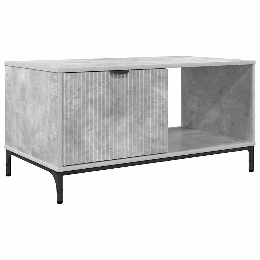 Sofabord Beton Grå 90 x 49 x 46 cm Konstrueret træ
