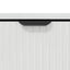 Sofabord Høj gloss hvid 90 x 49 x 46 cm Konstrueret træ