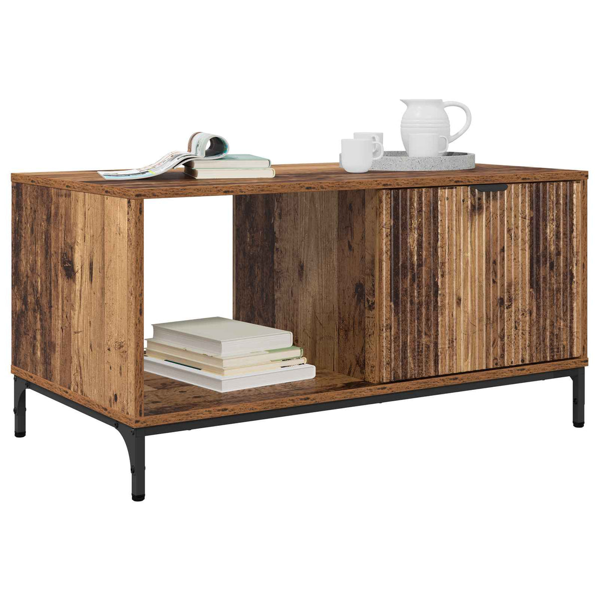 Sofabord Gammelt træ 90 x 49 x 46 cm Konstrueret træ