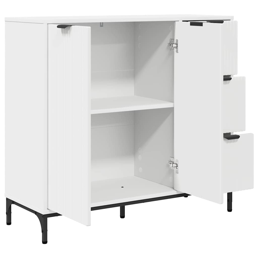 Sideboard Hvid 89,5 x 33 x 82 cm Konstrueret træ