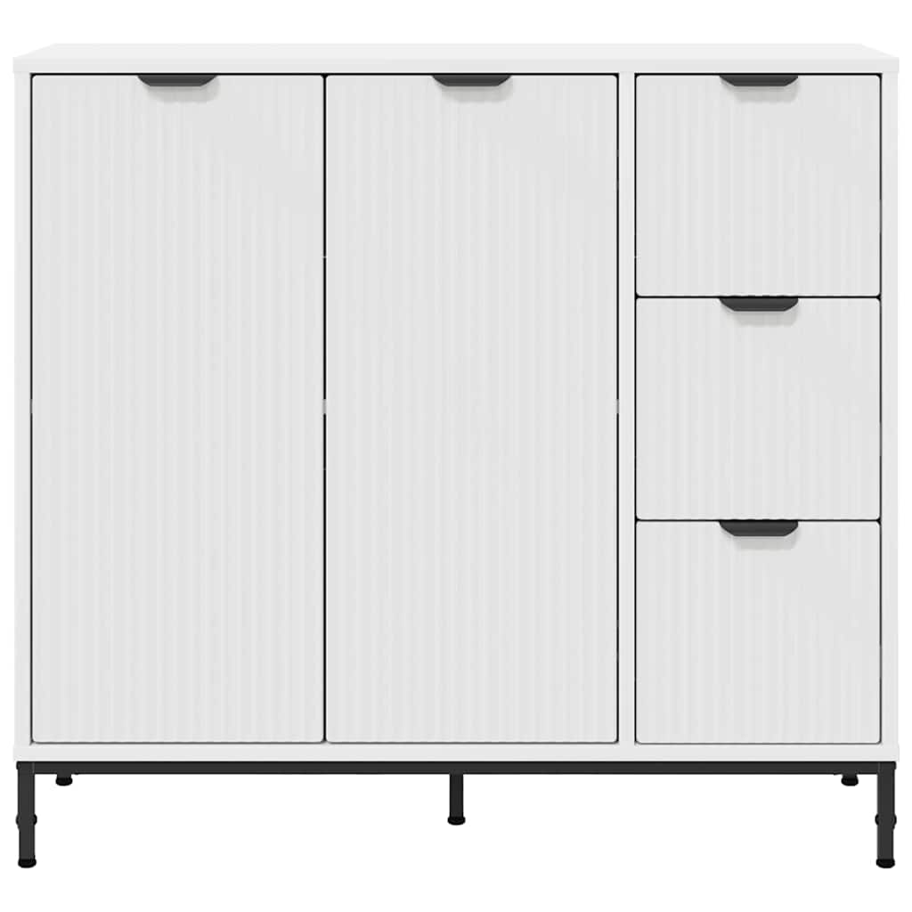 Sideboard Hvid 89,5 x 33 x 82 cm Konstrueret træ
