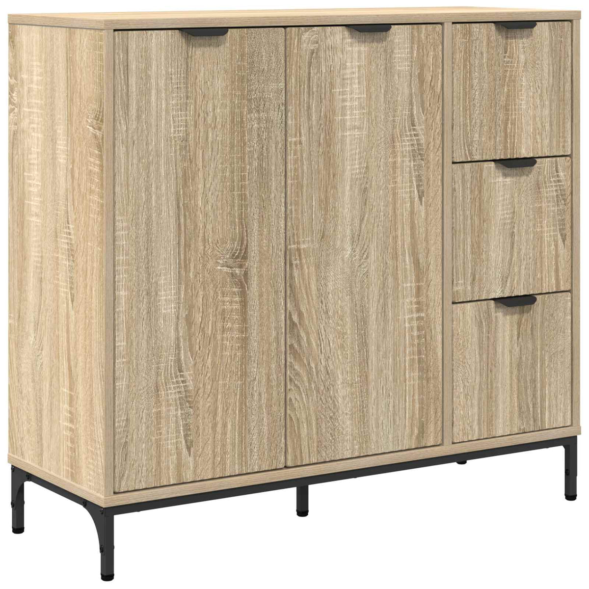 Sideboard Sonoma eg 89,5 x 33 x 82 cm Konstrueret træ