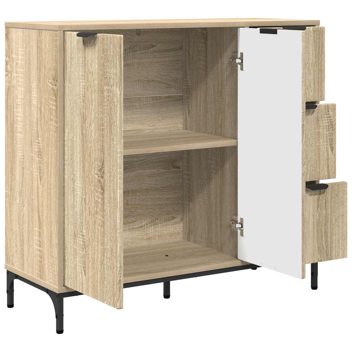Sideboard Sonoma eg 89,5 x 33 x 82 cm Konstrueret træ