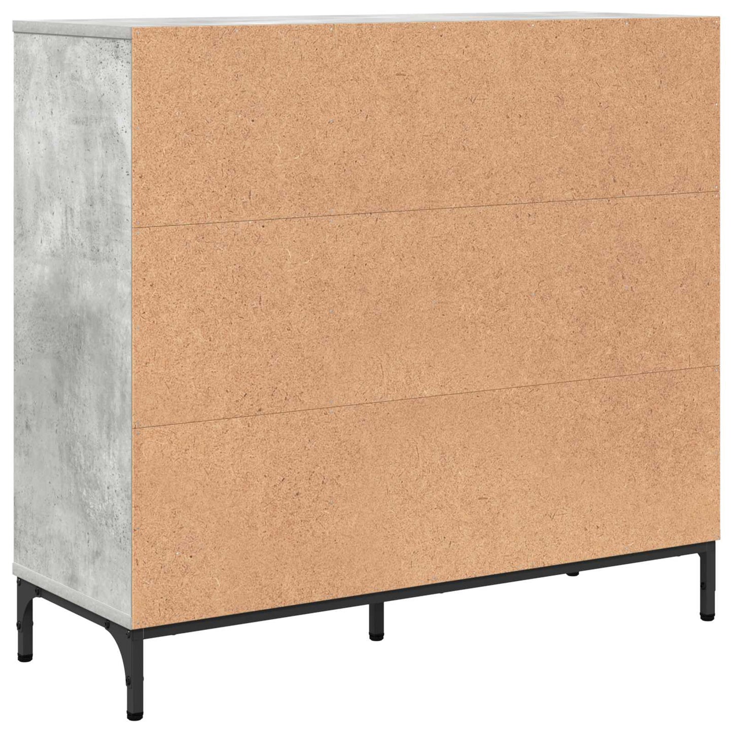 Sideboard Beton Grå 89,5 x 33 x 82 cm Konstrueret træ