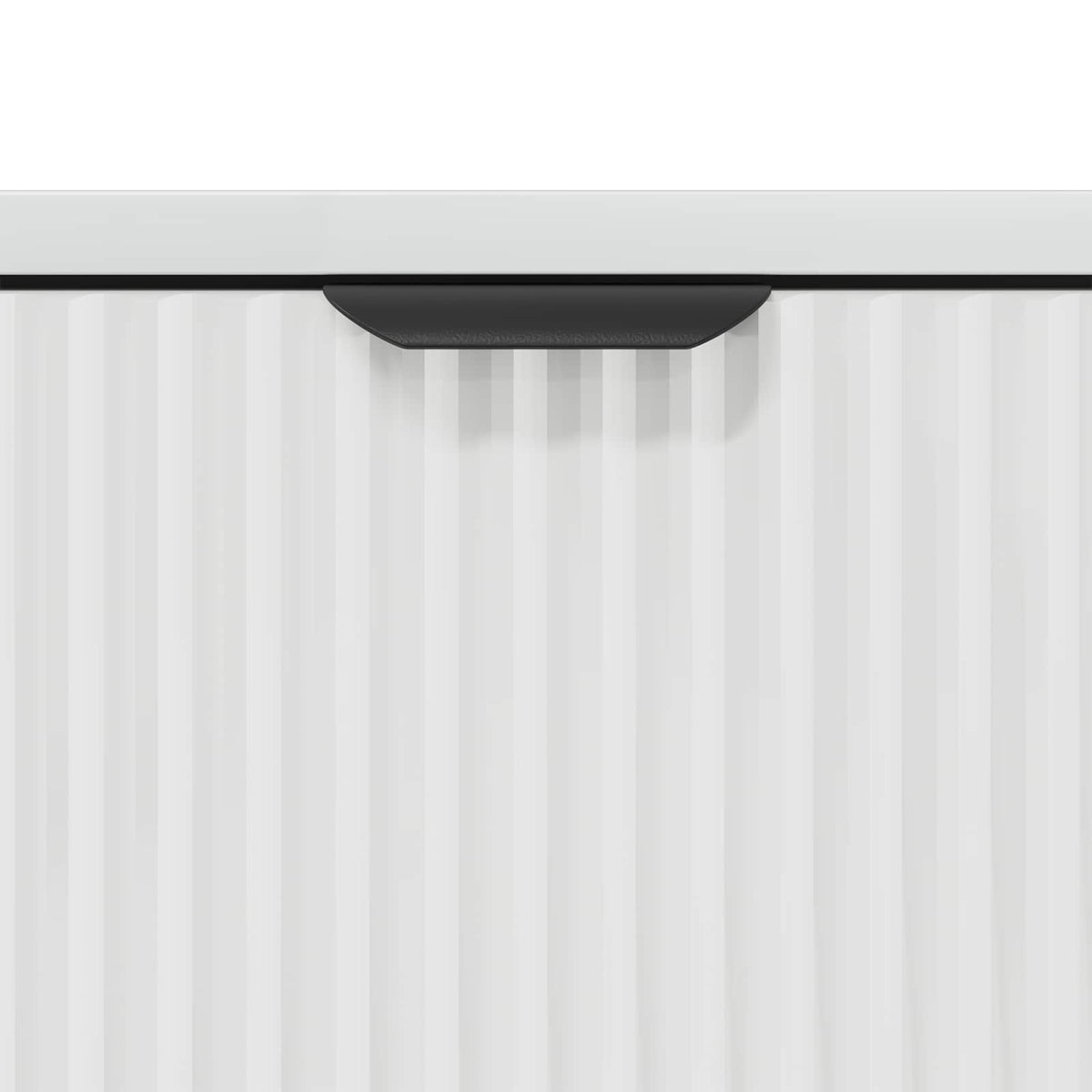 Sideboard Høj gloss hvid 89,5 x 33 x 82 cm Konstrueret træ