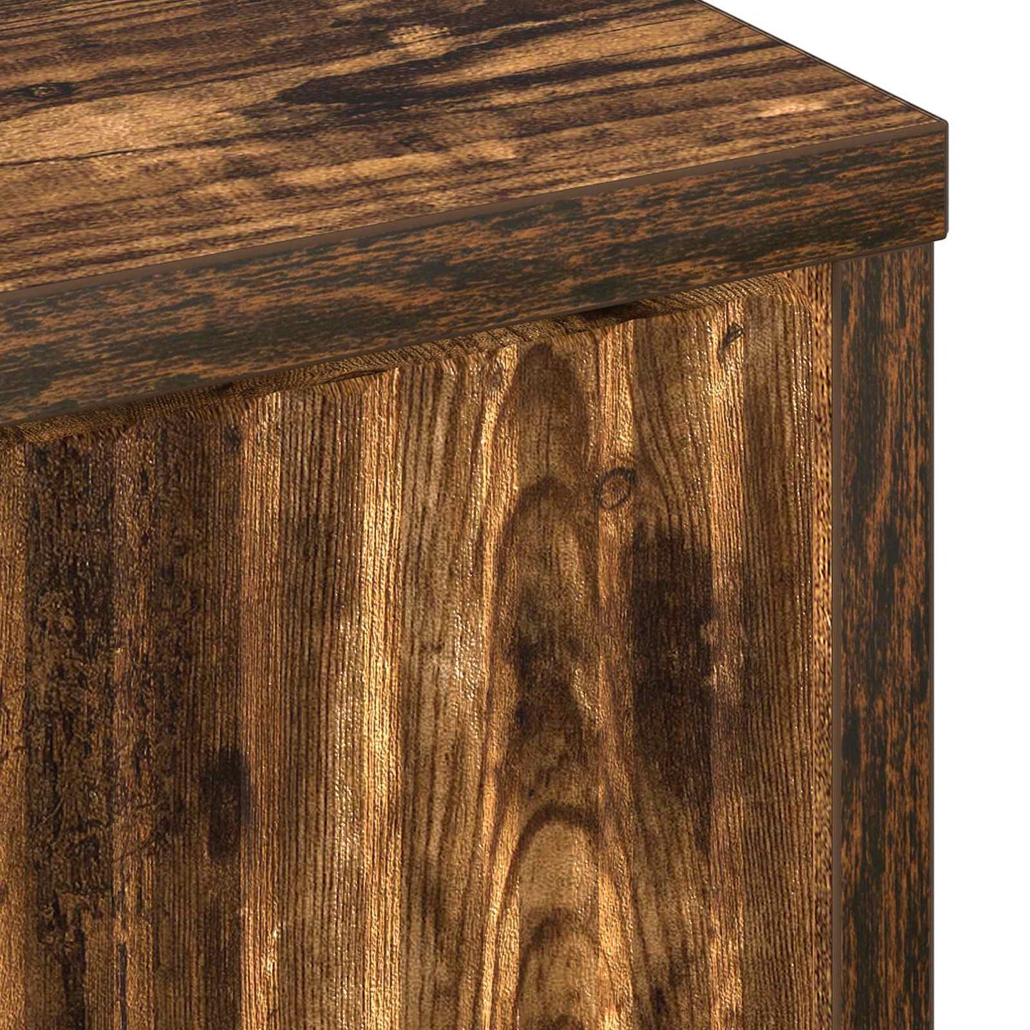 Sideboard Røget eg 89,5 x 33 x 82 cm Konstrueret træ