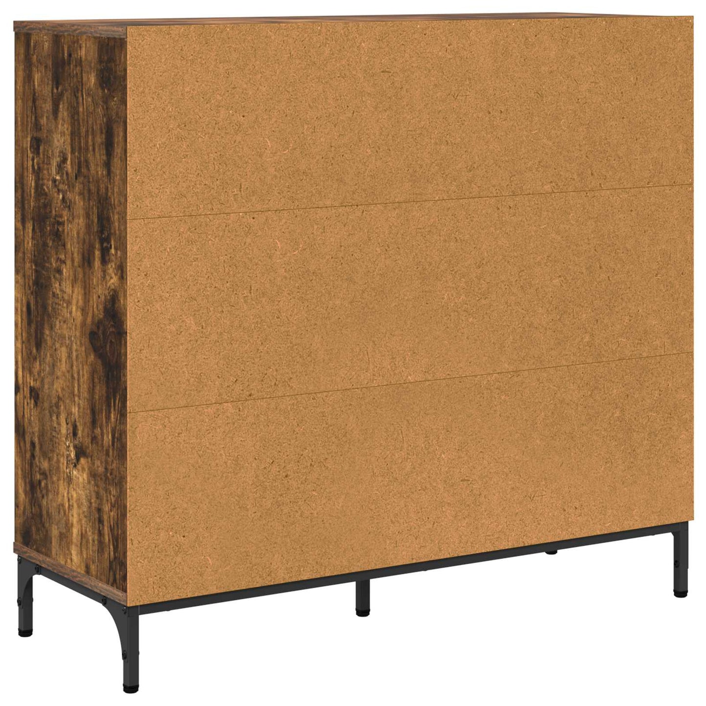 Sideboard Røget eg 89,5 x 33 x 82 cm Konstrueret træ
