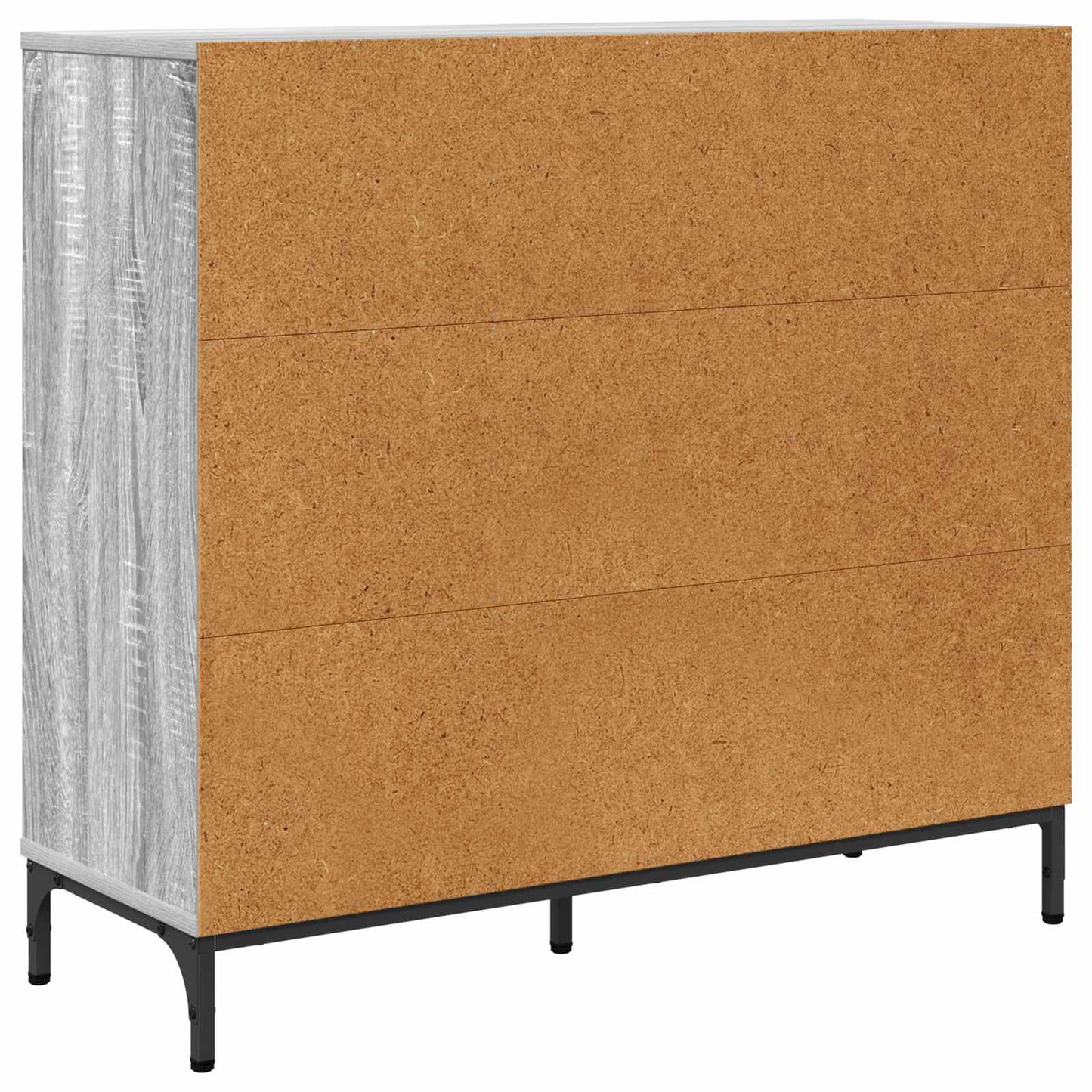 Sideboard Grå Sonoma 89,5 x 33 x 82 cm Konstrueret træ
