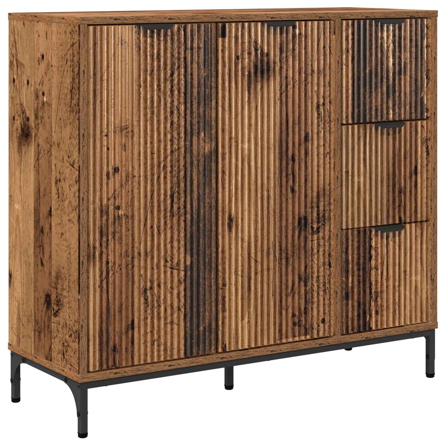 Sideboard Gammelt træ 89,5 x 33 x 82 cm Konstrueret træ