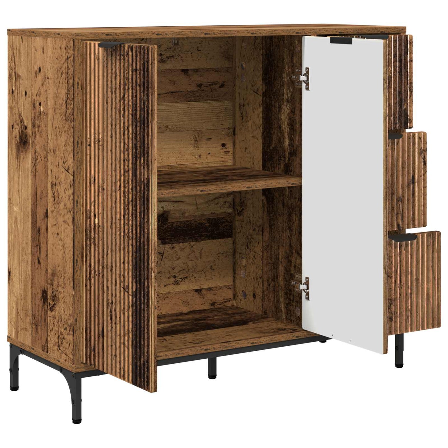 Sideboard Gammelt træ 89,5 x 33 x 82 cm Konstrueret træ