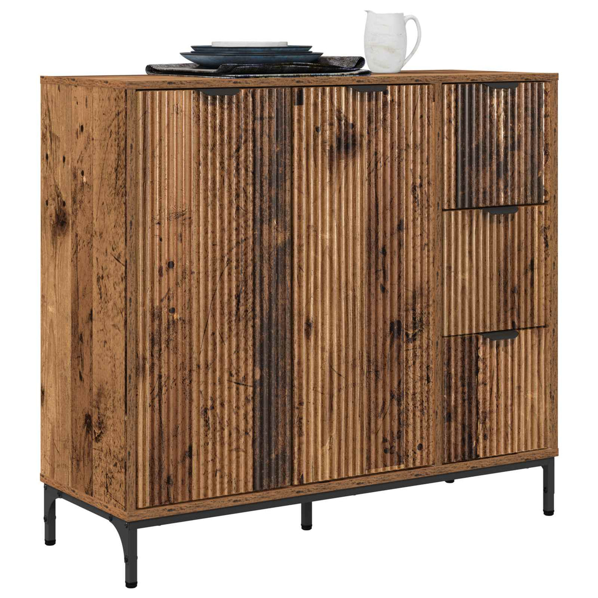 Sideboard Gammelt træ 89,5 x 33 x 82 cm Konstrueret træ