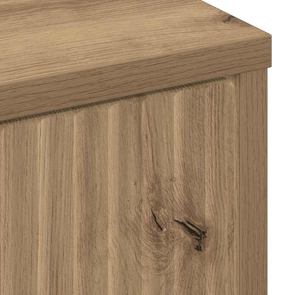 Sideboard Artisan Egetræ 89,5 x 33 x 82 cm Konstrueret træ
