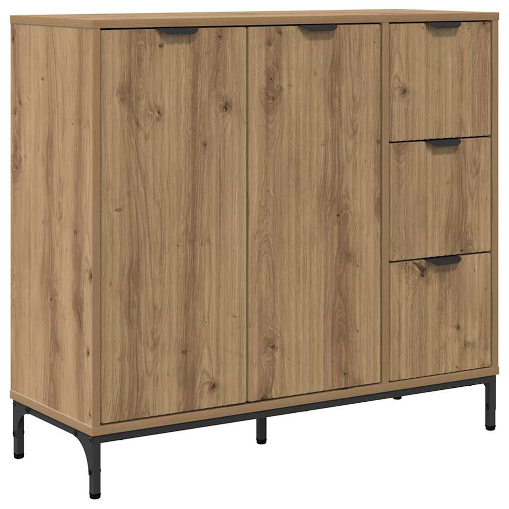 Sideboard Artisan Egetræ 89,5 x 33 x 82 cm Konstrueret træ