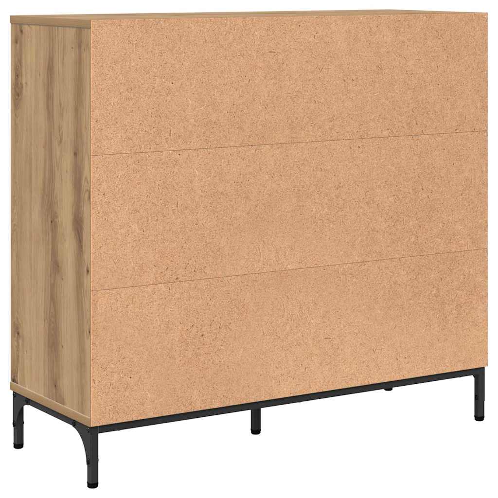 Sideboard Artisan Egetræ 89,5 x 33 x 82 cm Konstrueret træ