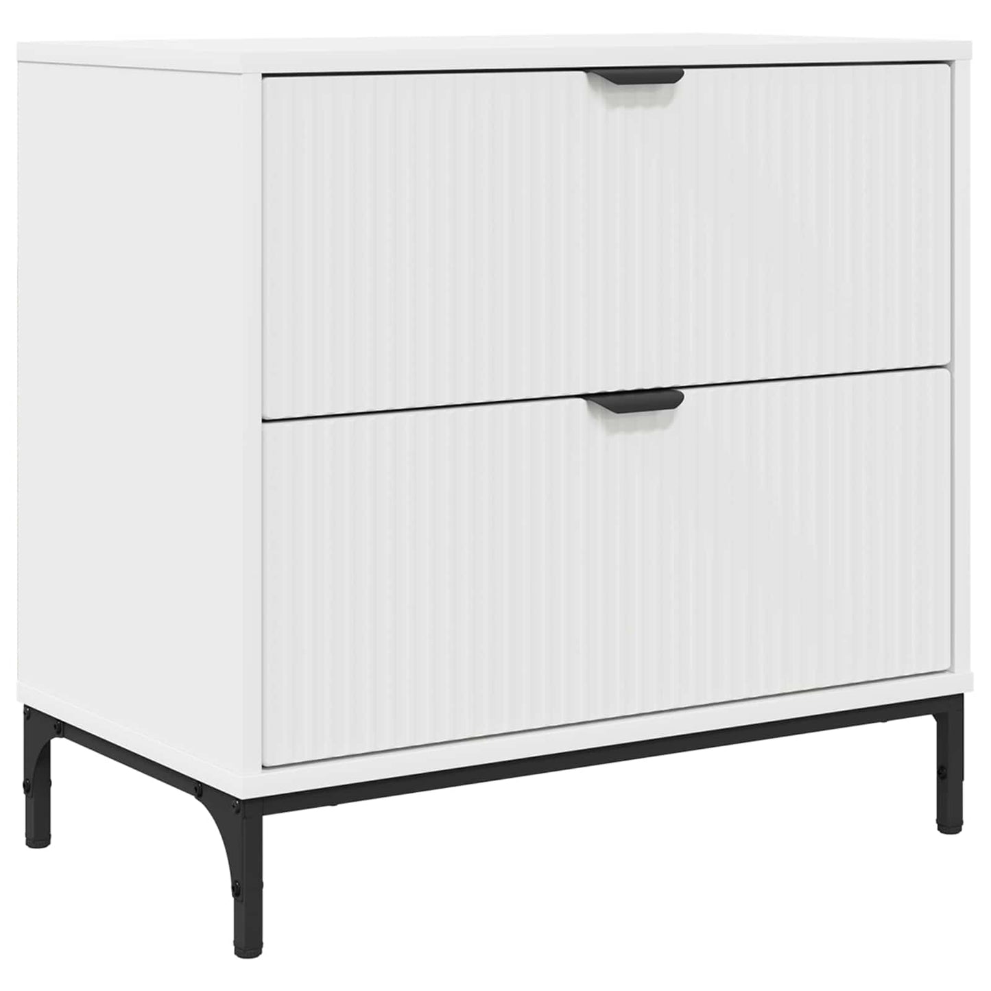 Sengebord Hvid 63.5 x 36 x 61 cm Konstrueret træ