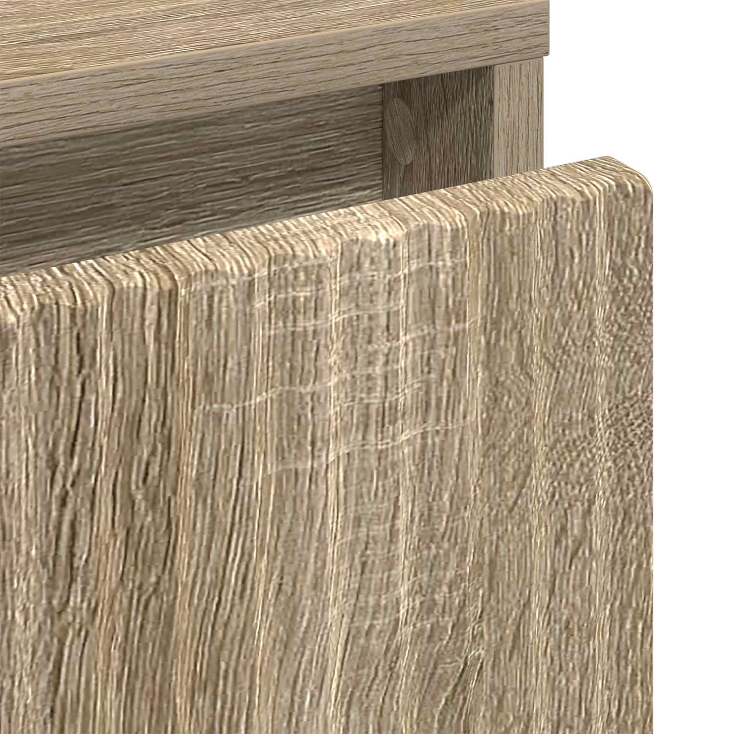 Sengebord Sonoma-eg 63.5 x 36 x 61 cm Konstrueret træ