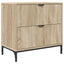 Sengebord Sonoma-eg 63.5 x 36 x 61 cm Konstrueret træ