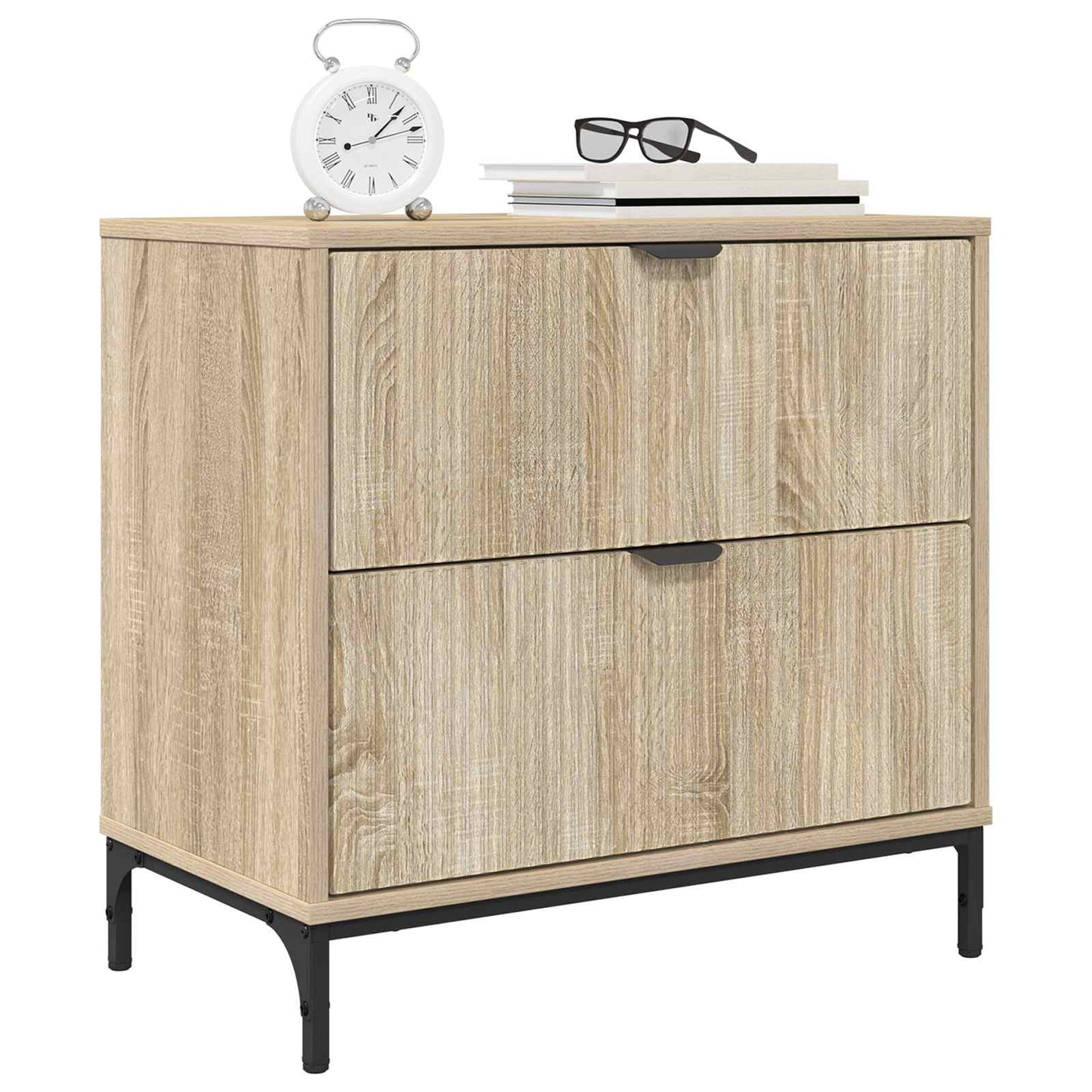 Sengebord Sonoma-eg 63.5 x 36 x 61 cm Konstrueret træ