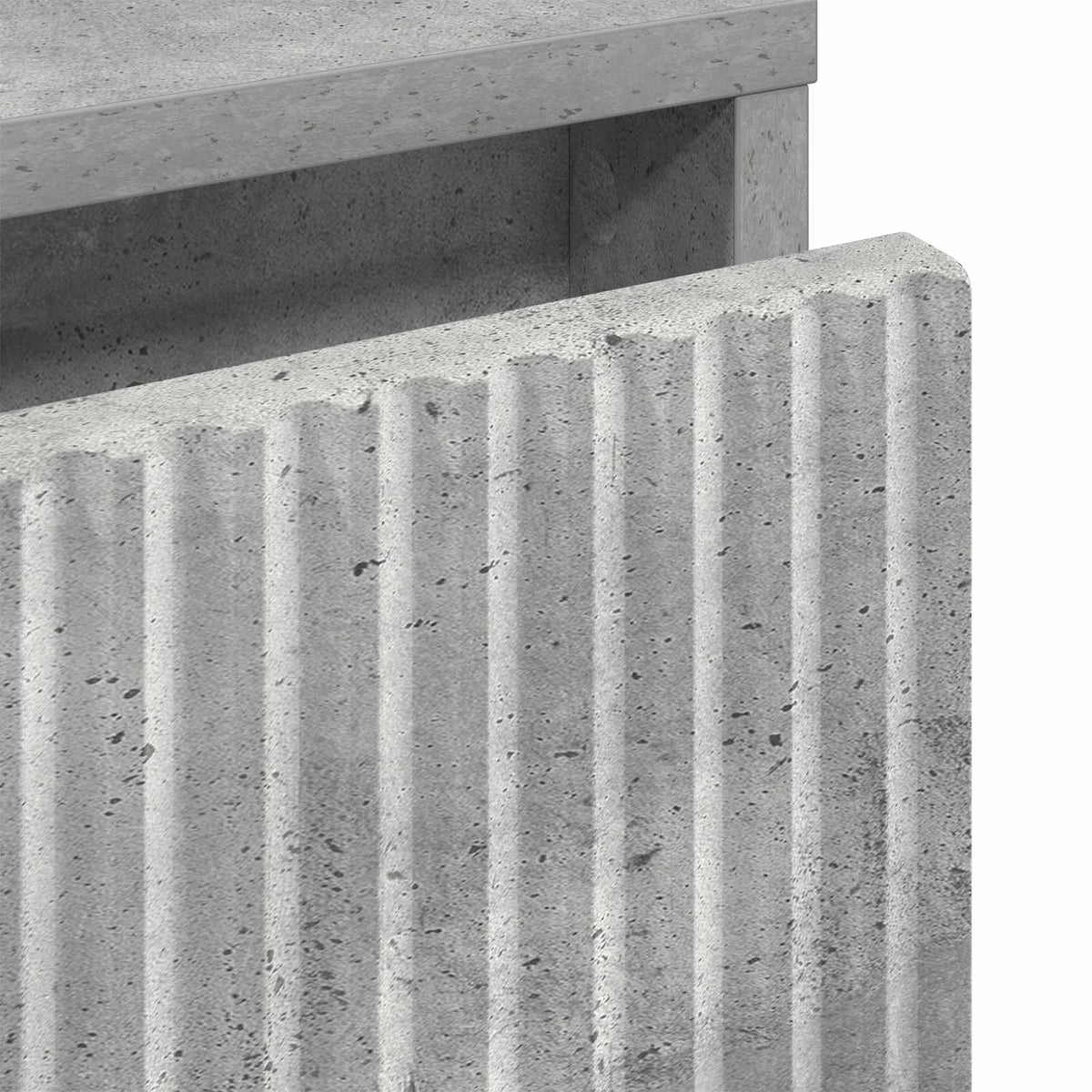 Sengebord Betongrå 63.5 x 36 x 61 cm Konstrueret træ