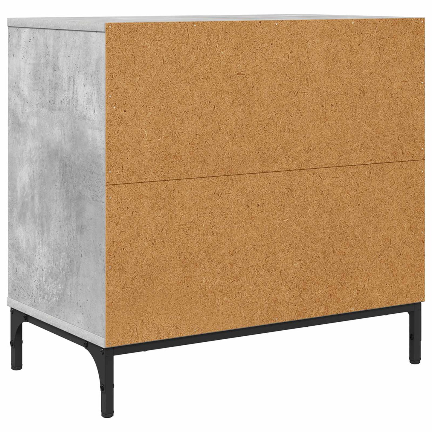 Sengebord Betongrå 63.5 x 36 x 61 cm Konstrueret træ
