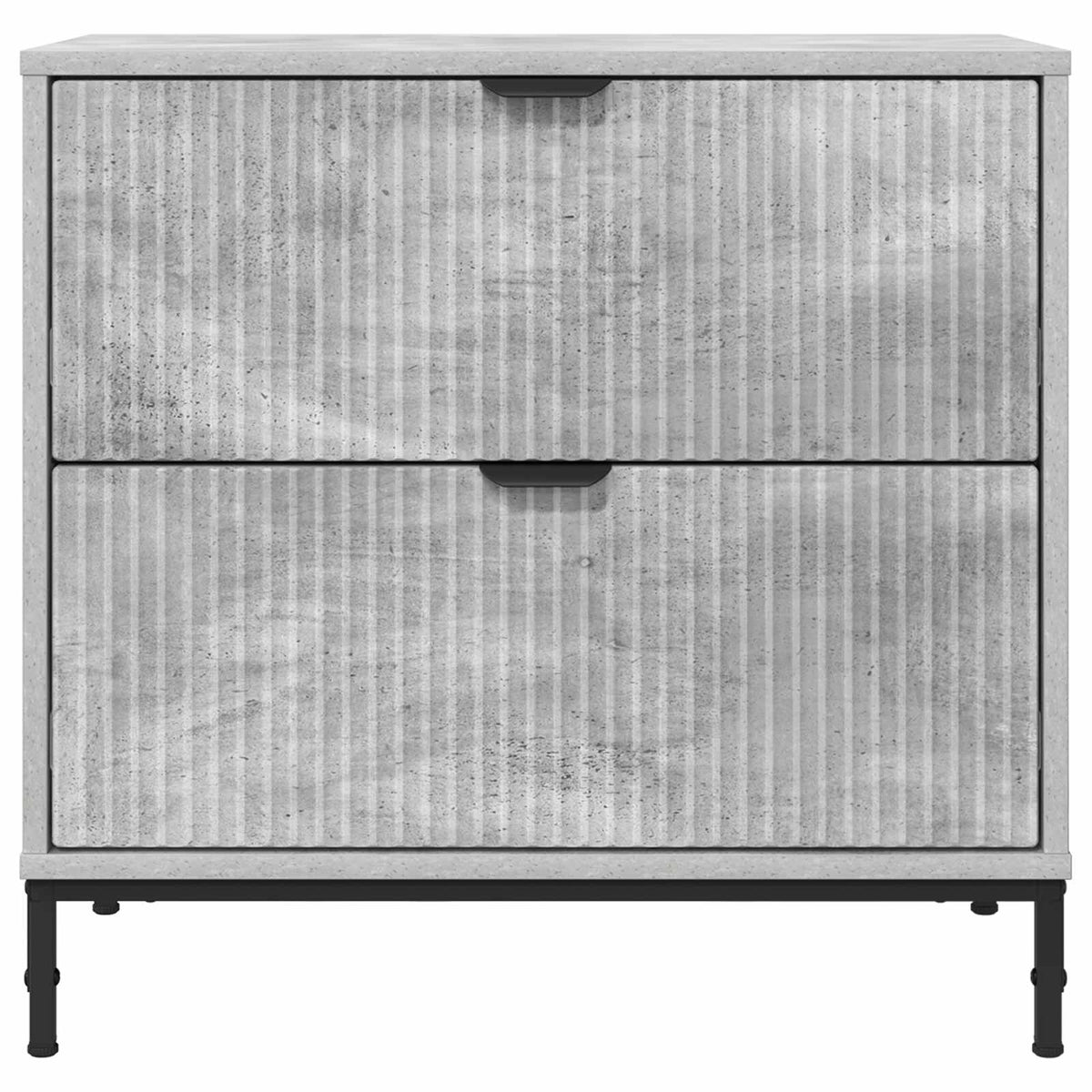 Sengebord Betongrå 63.5 x 36 x 61 cm Konstrueret træ