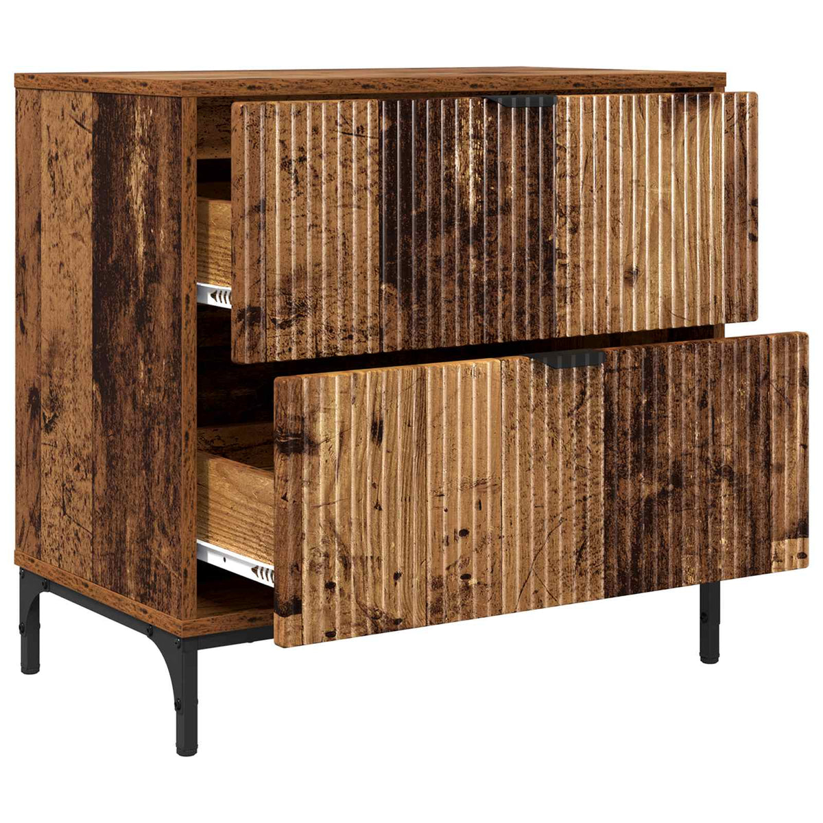 Sengebord Gammelt træ 63.5 x 36 x 61 cm Konstrueret træ