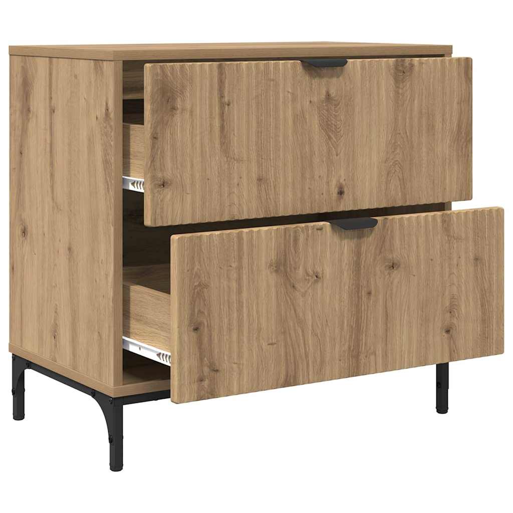 Sengebord artisan eg 63.5 x 36 x 61 cm Konstrueret træ