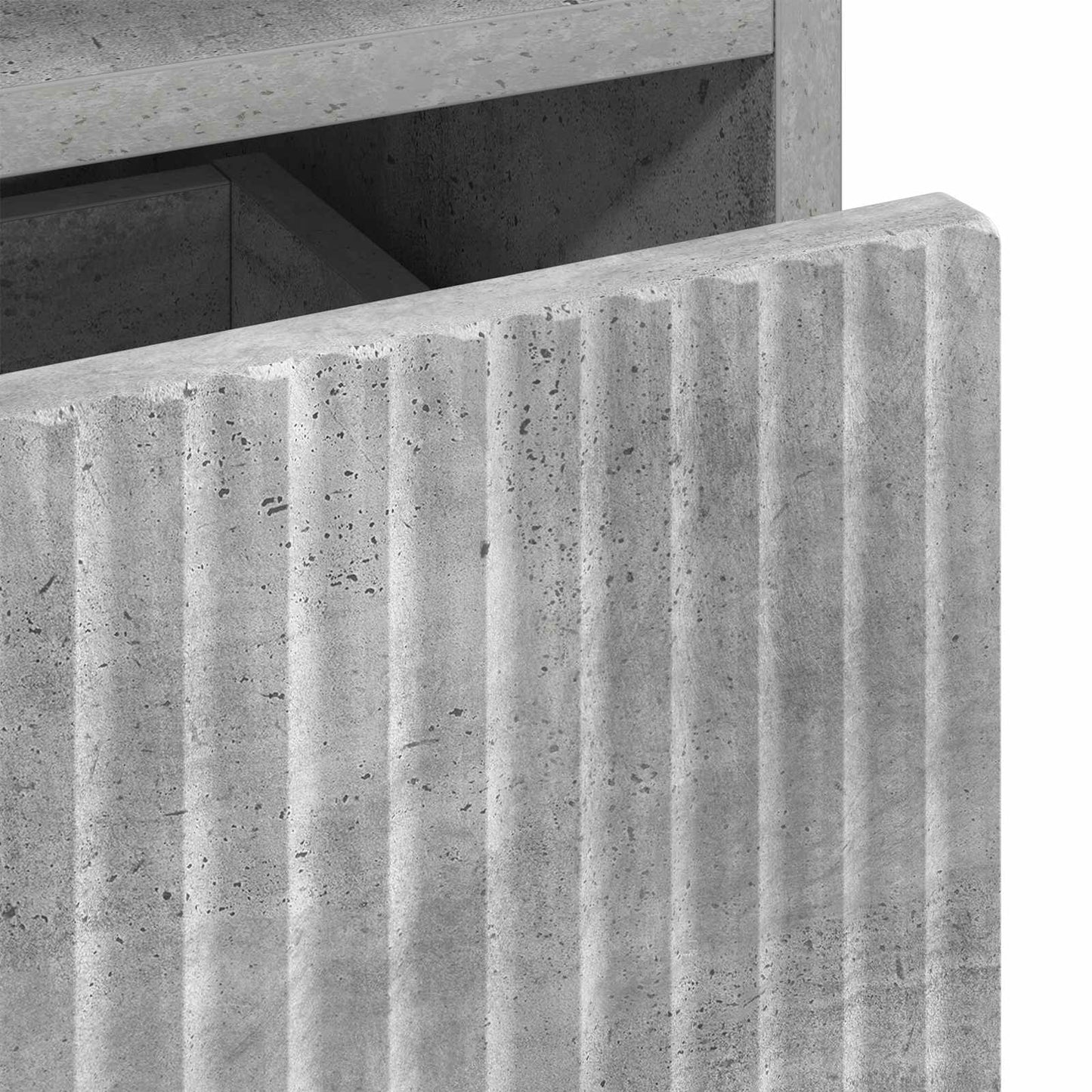Natskab 2 stk. Betongrå 49 x 36 x 61 cm Konstrueret træ