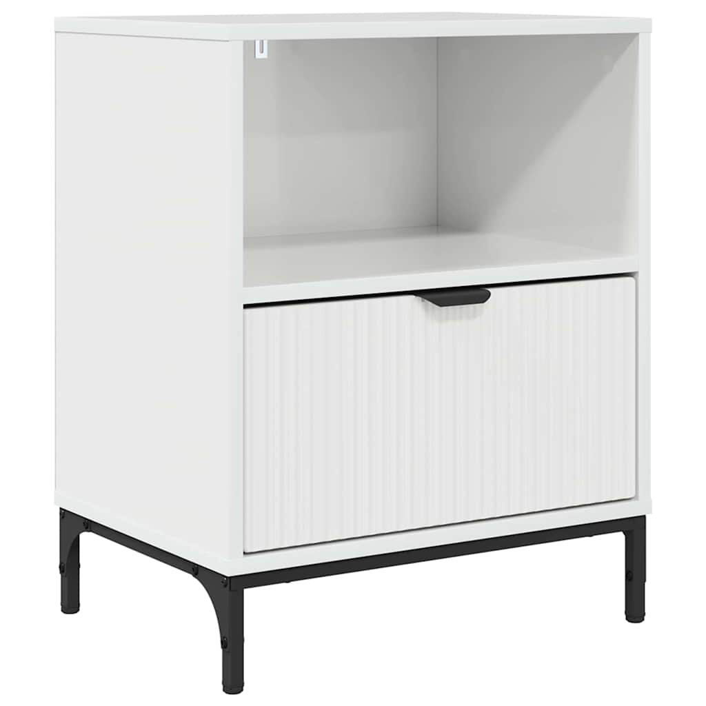 Natskab Hvid højglans 49 x 36 x 61 cm Konstrueret træ