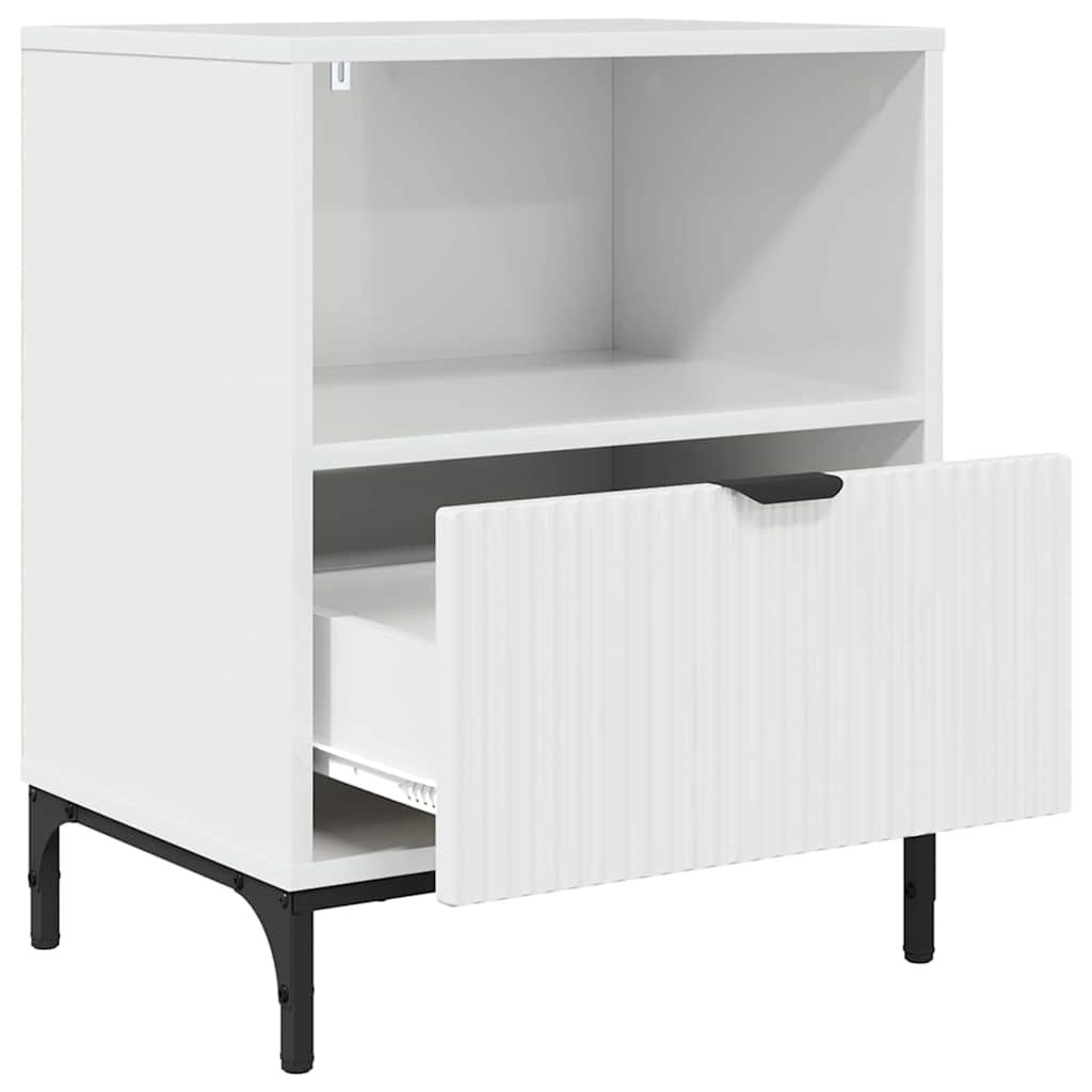 Natskab Hvid højglans 49 x 36 x 61 cm Konstrueret træ