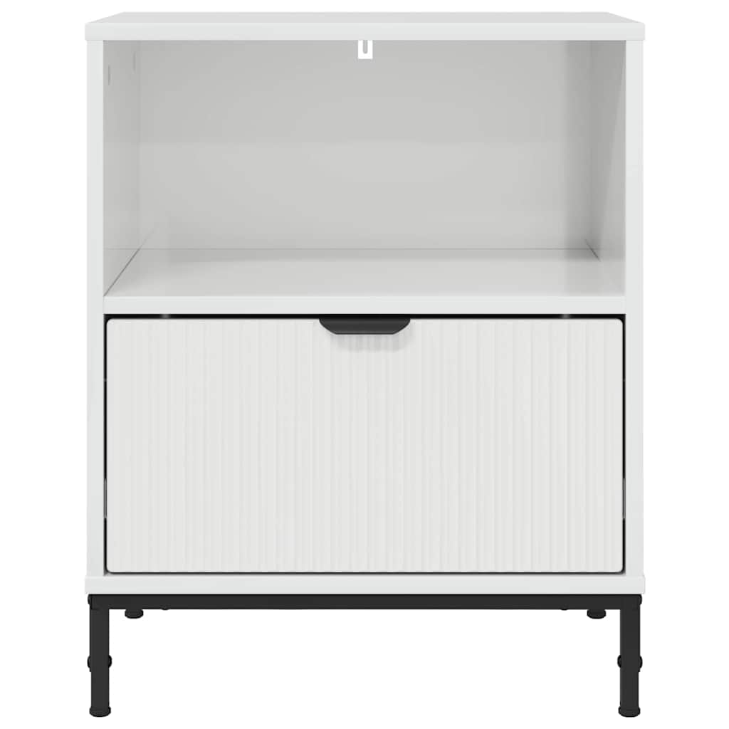 Natskab Hvid højglans 49 x 36 x 61 cm Konstrueret træ
