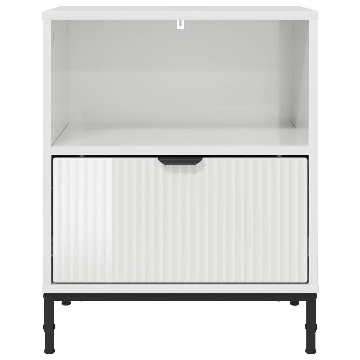 Natskab 2 stk. Hvid højglans 49 x 36 x 61 cm Konstrueret træ