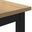 bord Artisan Egetræ 100 x 50 x 76,5 cm Ingeniørtræ og stål