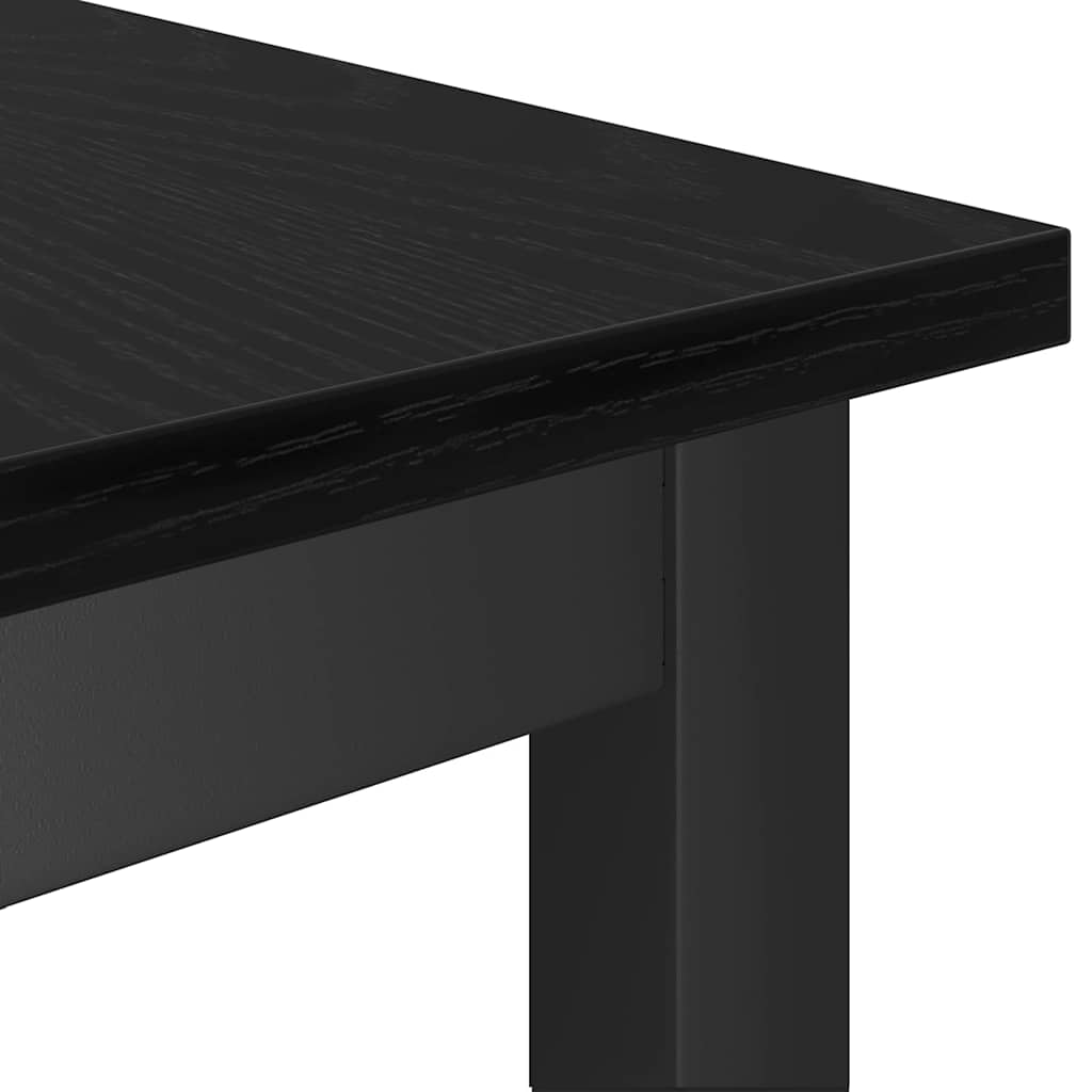 Spisebænk 100 x 32,5 x 48,5 cm 2 stk. Ingeniørtræ og stål