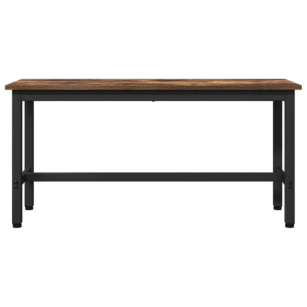 Spisebænk Røget eg 100 x 32,5 x 48,5 cm Ingeniørtræ og stål