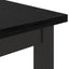 bord Sort eg 80 x 50 x 76,5 cm Ingeniørtræ og stål